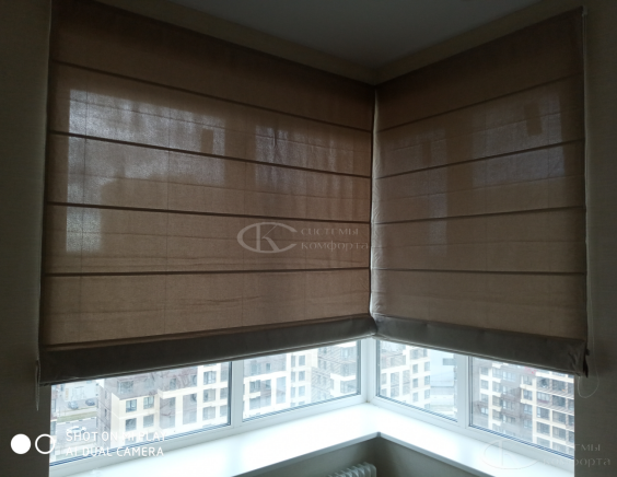 Портфолио работ Римские шторы