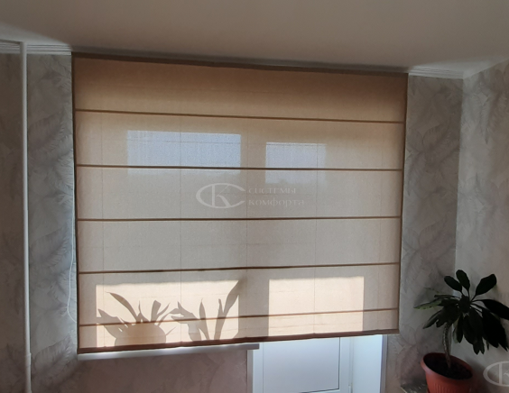 Портфолио работ Римские шторы